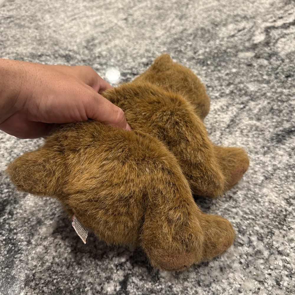 Ty Brown Teddy Bear 10" beanbag plush 1997 - Picture 3 of 14